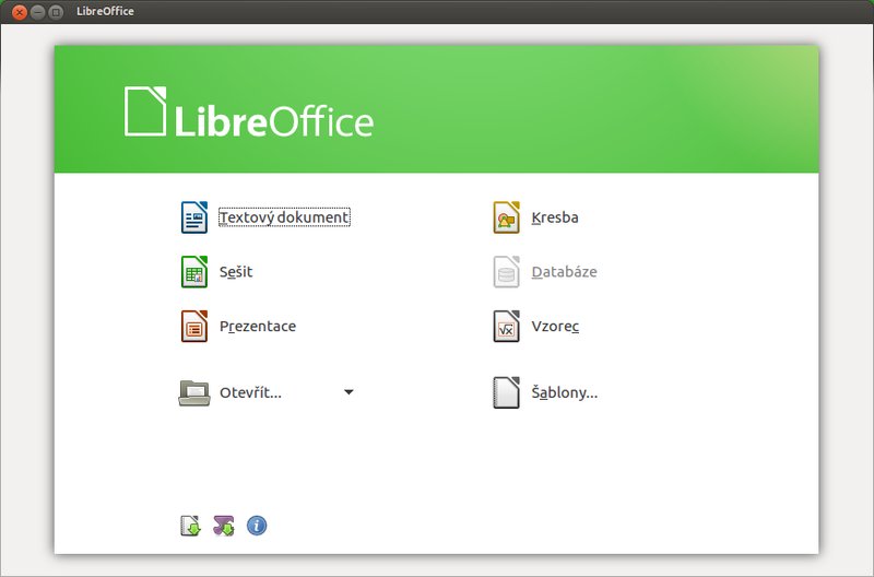 LibreOffice 3.6 – rozcestník má nový design