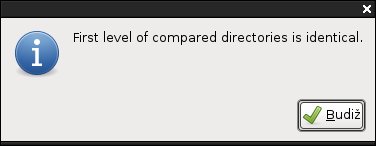 Zabudované porovnání dvou adresářů