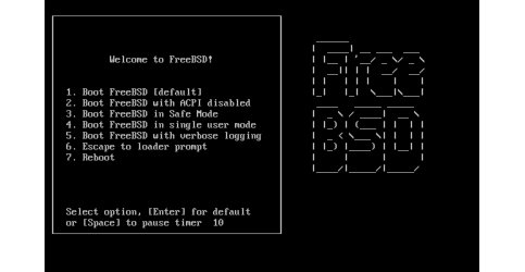 Bootovacie menu tiež vo FreeBSD kedysi nebolo