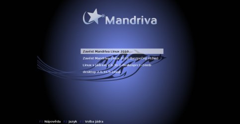 Po instalaci více jader si v nabídce GRUB vyberete buďto starší, nebo volbou 'Zavést Mandriva Linux 2010' nejnovější jádro