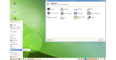 Xfce v podání openSUSE