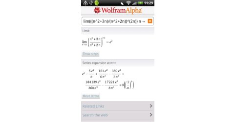 Pro Wolfram Alpha budete ale potřebovat datové připojení