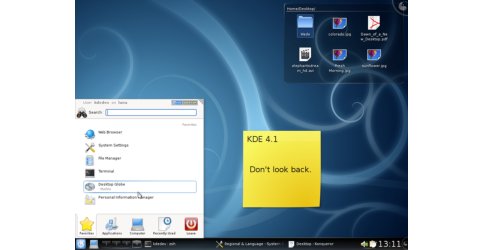 KDE 4.1 (KDE development team, Wikipedia)