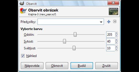 Jak změnit barvu krajiny prostřednictvím filtru Obarvit