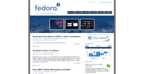 Web Fedora.cz také jede na WordPressu