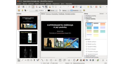 Prezentace v Impress