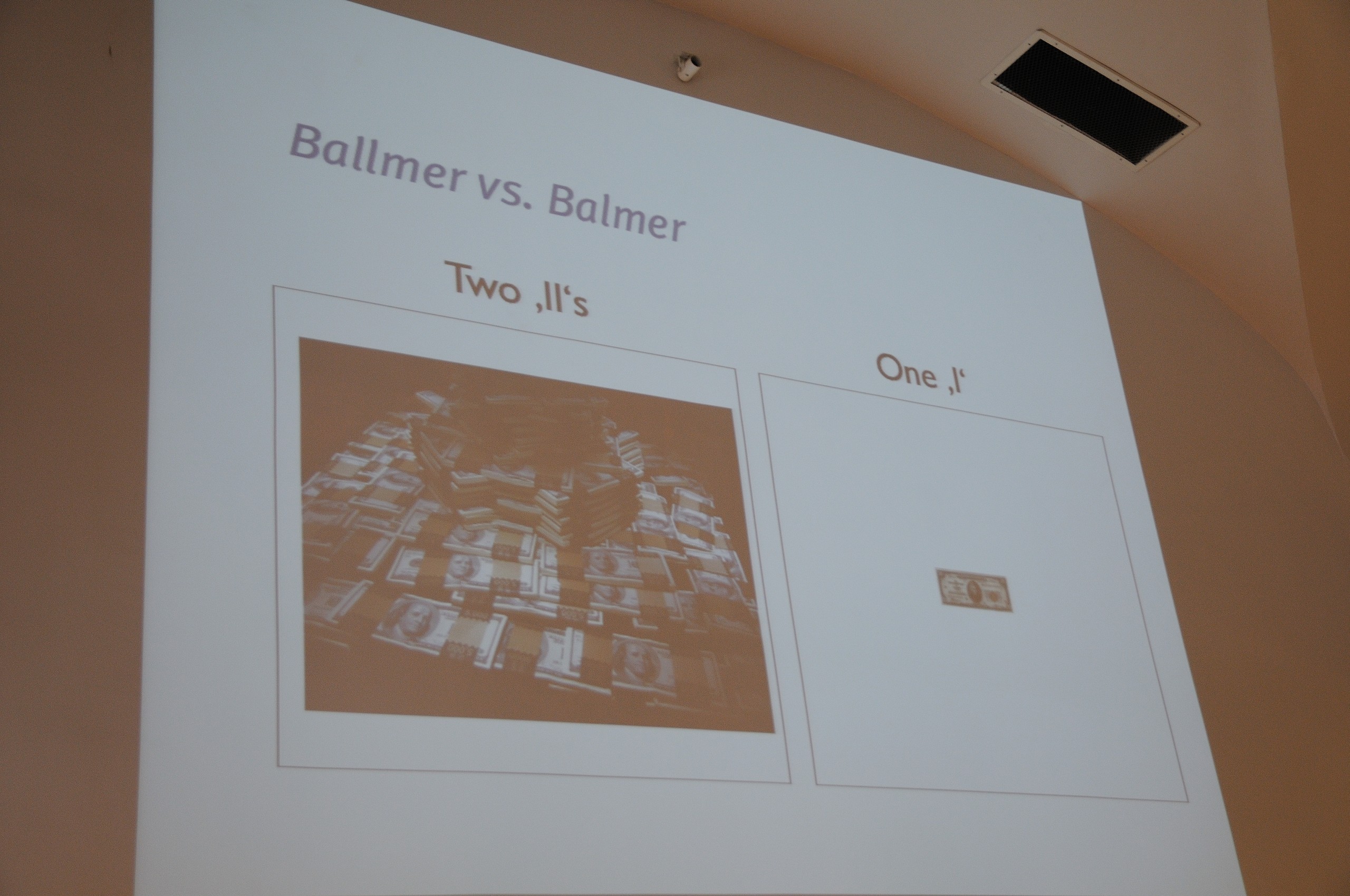 Ballmer vs. Balmer
