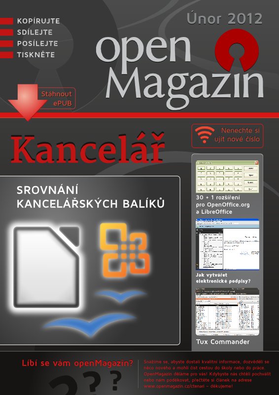 Titulní strana únorového openMagazinu