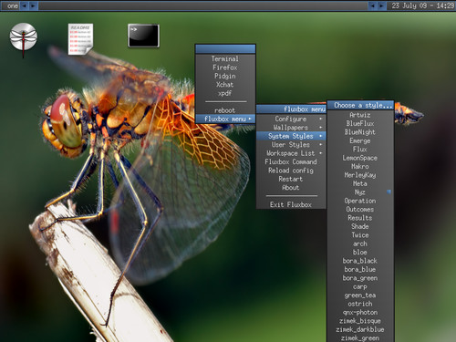 Live CD/DVD DragonFly BSD zužitkujete i takto - do menu sa dostanete pravým tlačidlom myši