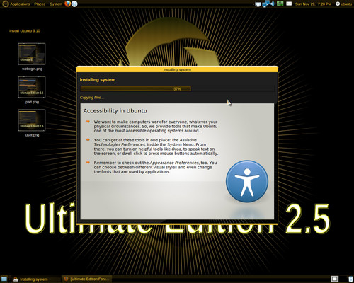 Ultimate Edition 2.5, zdroj forumubuntusoftware.info