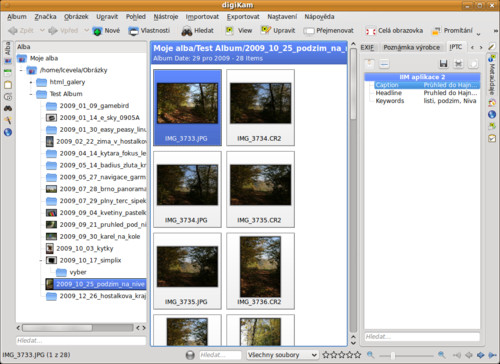 digiKam – metadata ve formátu IPTC