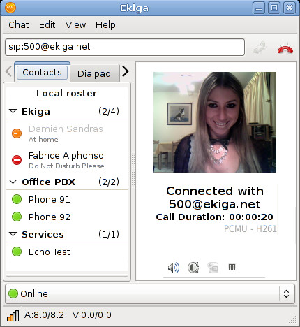Ekiga má kompletně přepracované rozhraní