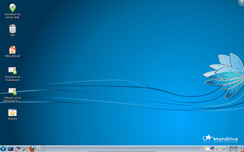 Mandriva Linux 2010.1 s výchozím prostředím KDE