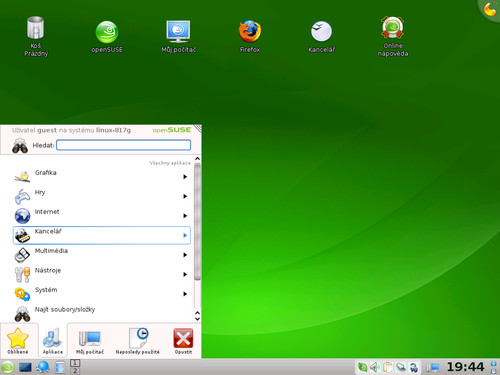 Grafické prostředí KDE v distribuci OpenSuSE 11