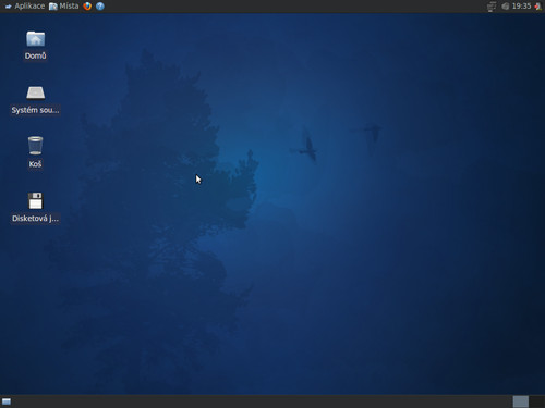 Xubuntu 9.10, které se podobá aktuální verzi, zdroj Xubuntu.cz