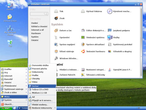 Ubuntu jako Windows XP