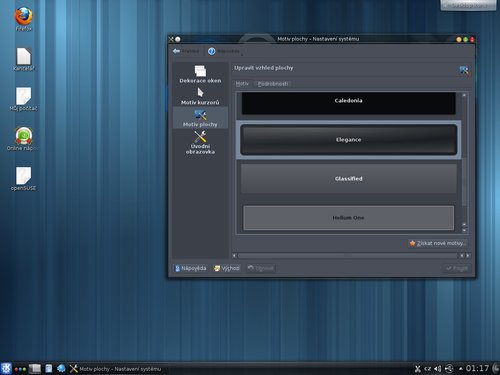 KDE 4.9 ve tmavším podání