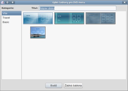 Výběr ze šablon