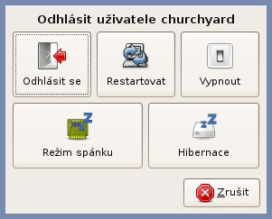 Volba při ukončení sezení