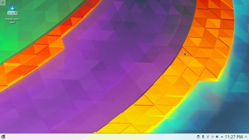 Prostředí KDE Plasma v distribuci KDE neon