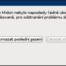 Midori nebylo naposledy řádně ukončeno