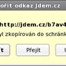Jdem.cz: Zkrácený odkaz byl úspěšně vytvořen