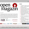 Titulní strana dvanáctého openMagazinu
