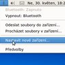 Výběr nabídky Nastavit nové zařízení