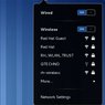 Srovnání nabídky Network Manageru v GNOME Shellu (zde) a Unity