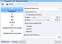 Základní nastavení klávesnice