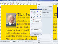 Úprava textového rámca pre čiastočné prekrytie obrázku textom