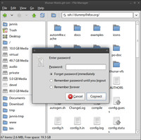 Thunar a SSH, zdroj: gezeiten.org