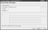 HP Device Manager - identifikační informace