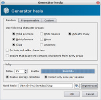 Zcela náhodná hesla generátoru hesel