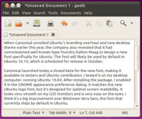 Ubuntu Font, zdroj arstechnica.com
