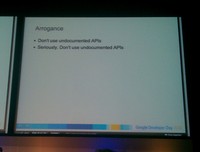 GDD 2010 - Don't use undocumented APIs