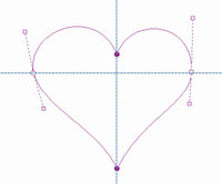 Vytvoření srdce pomocí nástroje Cesty