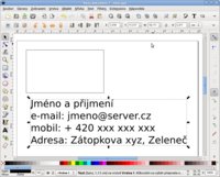 Připravený text