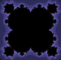 Mandelbrotova množina definovaná s pátou mocninu