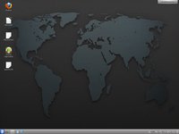 Prázdná plocha KDE 4.9 v distribuci openSUSE