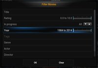 XBMC 12 – pokročilé filtrování videí