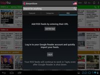 Přidávání vlastních kanálů a import z Google Readeru – verze pro Android