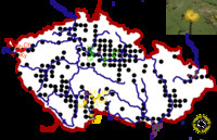 Mapka rozšíření stulíku žlutého