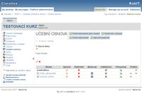 Materiály, úkoly a testy vložené do konkrétního tématu učební osnovy