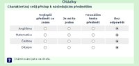 Příklad otázky typu pole s libovolným textem v záhlaví