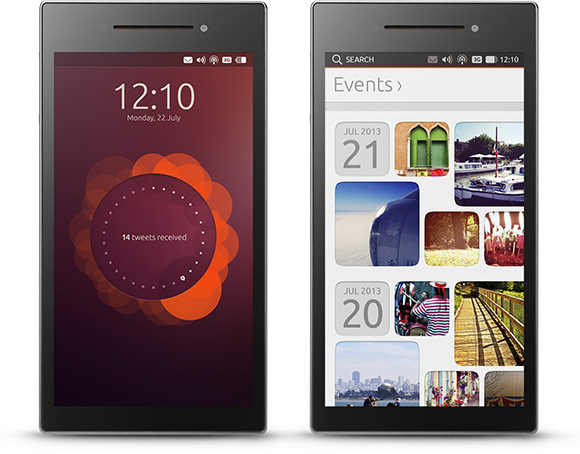 Již delší dobu známá podoba operačního systému 'Ubuntu Touch'. (Zdroj: Ubuntu.com)